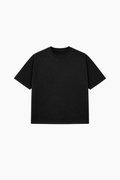 Playera semi-oversize color negro 260 GSM