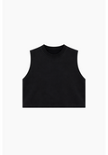 Tank top boxy color negro 260 GSM