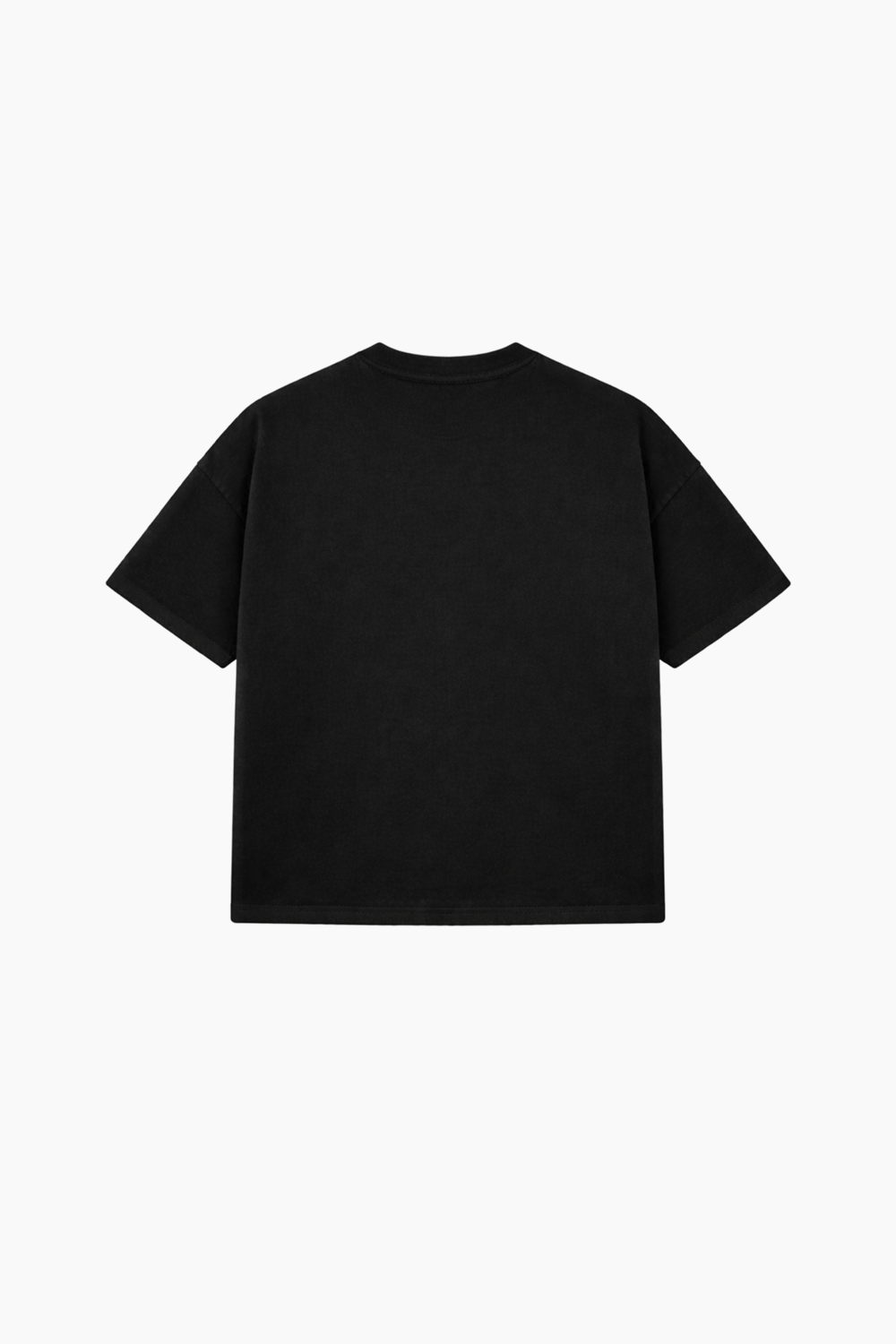 Playera semi-oversize color negro 260 GSM