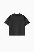 Playera semi-oversize color gris oxford 260 GSM