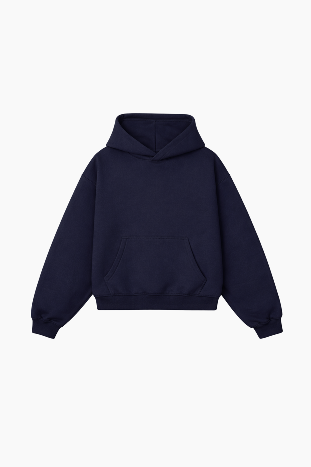 Sudadera semi-oversize color azul marino 450 GSM