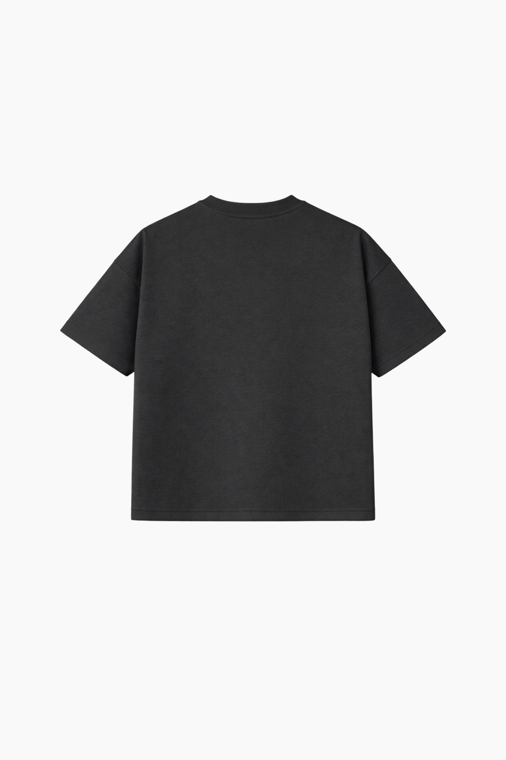 Playera semi-oversize color gris oxford 260 GSM