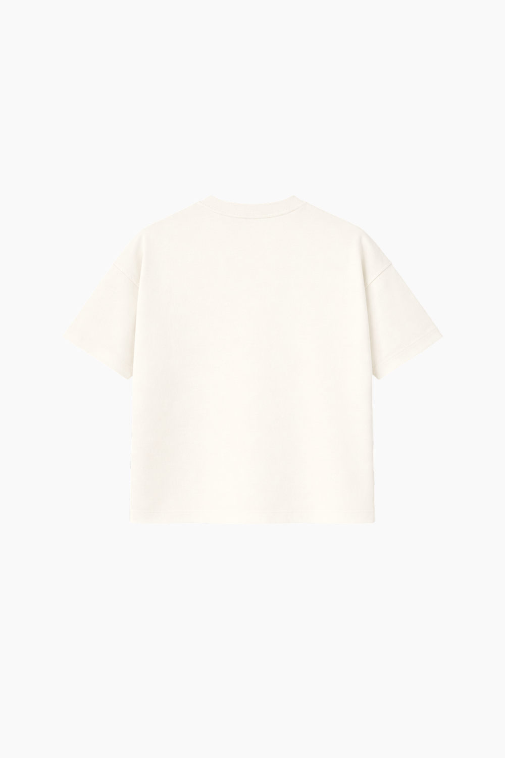 Playera semi-oversize color ivory 260 GSM