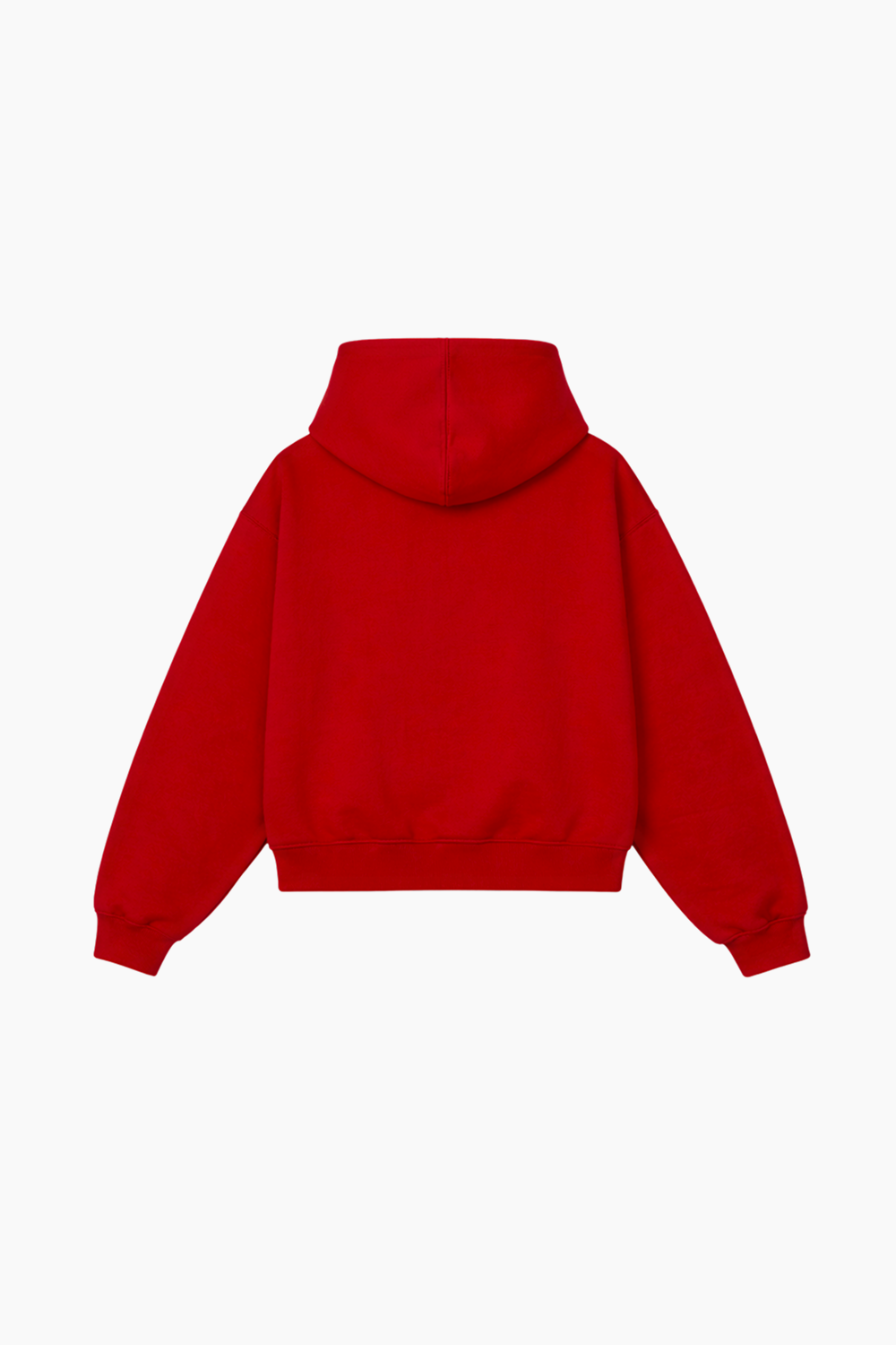 Sudadera semi-oversize color rojo 450 GSM
