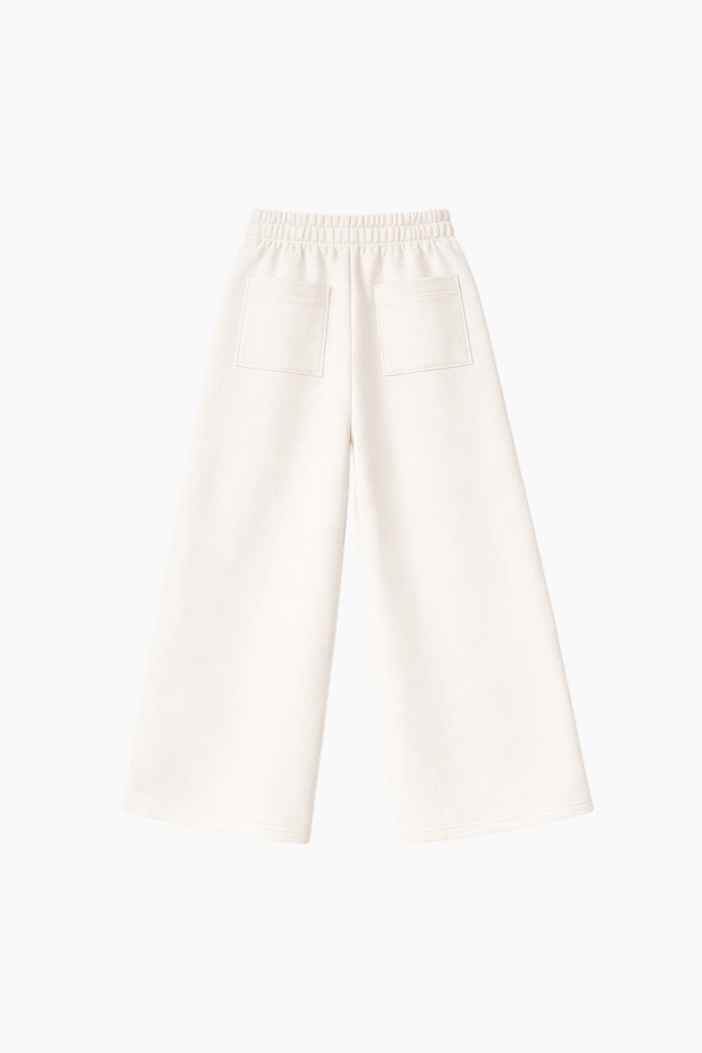 Pants wide-leg color ivory 450 GSM