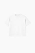 Playera semi-oversize color blanco 260 GSM
