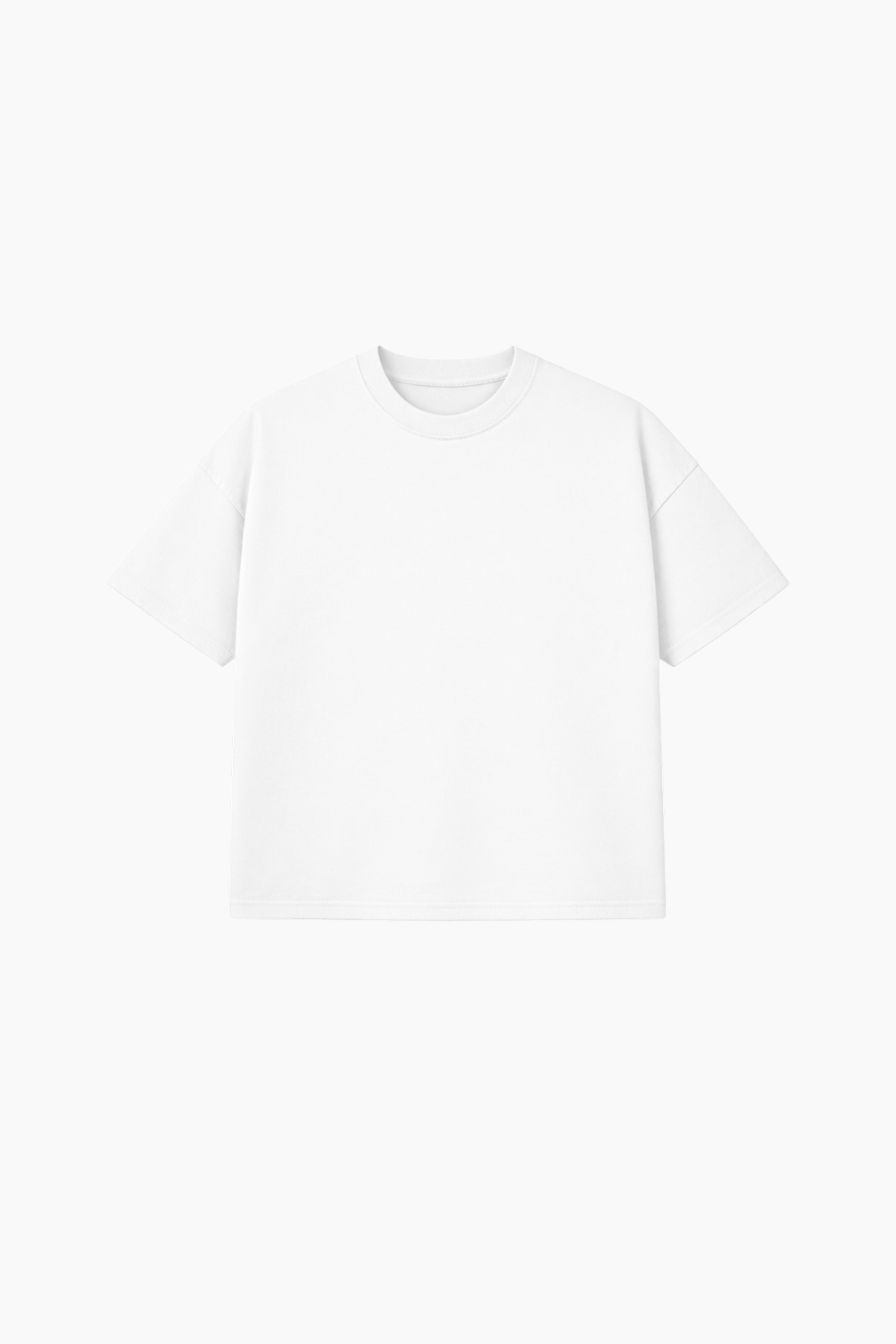 Playera semi-oversize color blanco 260 GSM