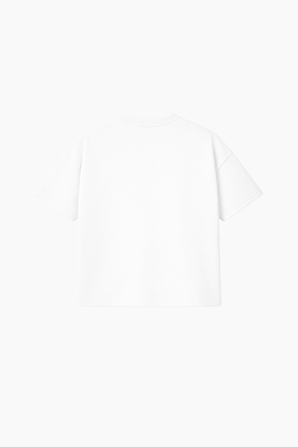 Playera semi-oversize color blanco 260 GSM
