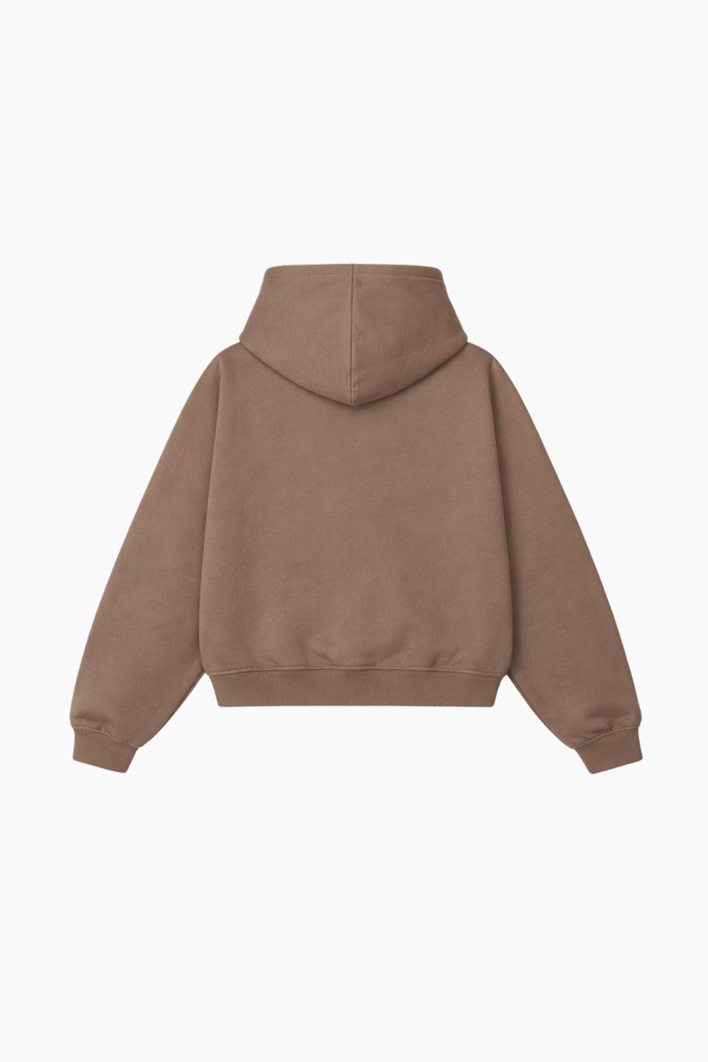 Sudadera semi-oversize color mocha 450 GSM