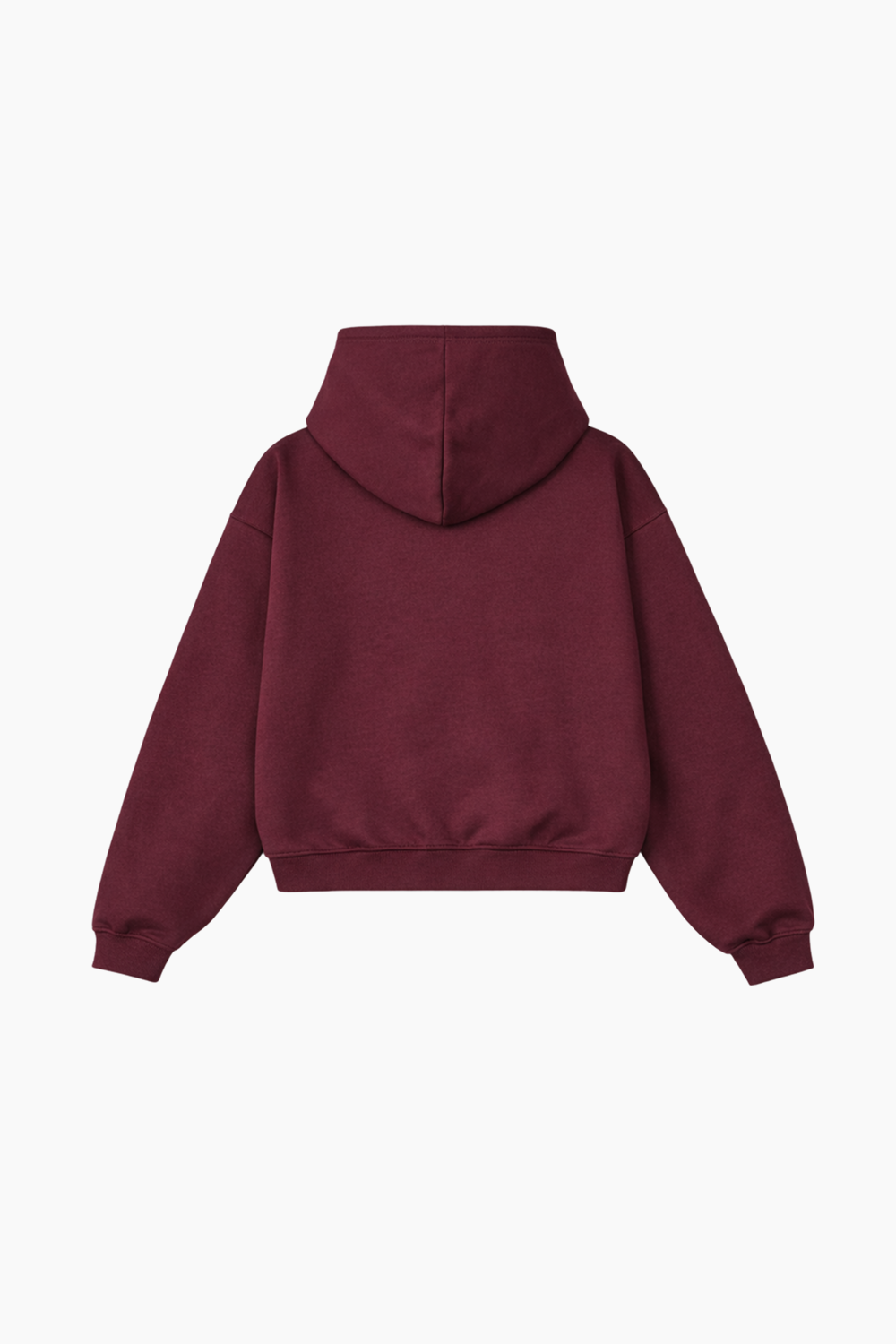 Sudadera semi-oversize color vino 450 GSM